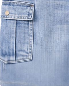 Manufacturer Custom Light Blue Denim Cargo <b>Shorts</b> For <b>Men</b> Multi Pocket Jean <b>Shorts</b> Regular Fit Summer Casual Wear Button Fly - Product Image 6