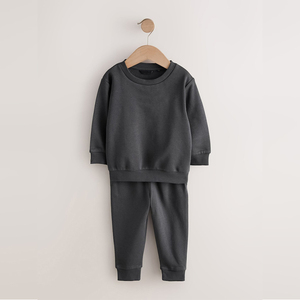 Conjunto Deportivo Infantil de 2 Piezas, Personalizado al por Mayor, Impreso, Invernal, Ecológico, Transpirable, Suave, 100% Algodón, Sudadera Térmica y Pantalones Deportivos - Product Image 2