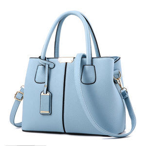 Bolso Tote de Mujer en Cuero PU Azul Claro con Efecto Tie-Dye de 80g, Gran Capacidad, Bolso de Hombro, Bandolera para Viajes Diarios - Product Image 1