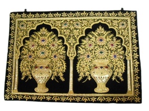 Zari Tenture murale faite à la main Design moderne motif personnalisé Article de décoration pour la maison - Product Image 5