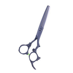 Tijeras Profesionales de Acero Inoxidable de 6.5 Pulgadas con Hoja Recta para Corte de Cabello en Salón y en Casa, Producto de Belleza - Product Image 1