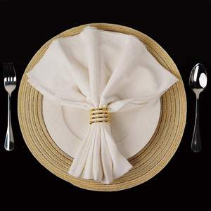 Servilletero moderno de lujo, anillo decorativo para servilletas, decoración para mesa de comedor, accesorios para la mesa, decoración dorada para la mesa - Product Image 2