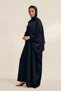2026 New Designs Spring Dubai Style Zipper Open Abaya Hijab Muslim Women <b>Dress</b> Breathable Lightweight Plus Size <b>Long</b> Sleeves - Product Image 2