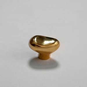 Poignée de meuble classique en laiton, forme œuf, finition dorée, durable, écologique, antirouille, pour tiroirs de commode, maison et bureau - Product Image 2