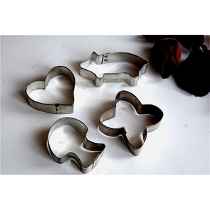 Premium Quality Designer Stainless Steel <b>Cookie</b> Cutter Set Of 4 High Quality Best Selling Kitchen Ware <b>Cookie</b> Biscuit Cutter - Product Image 1