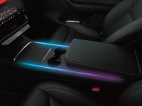 Accessoires intérieurs pour console centrale, accoudoir de haute qualité avec bande lumineuse LED RGB ambiante, contrôle par application, rénovation/mise à niveau, 21,65 pouces