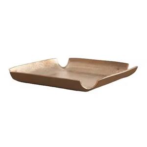 Plateau à chocolat en métal élégant pour la maison, plat de service décoratif pour bonbons, fruits secs, en-cas, maison, hôtel - Product Image 2