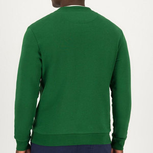 Sweat-shirt d'hiver personnalisé brodé en coton, streetwear, vert forêt, polaire respirant, col rond pour homme, entraînement professionnel en salle de sport - Product Image 2