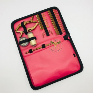 Stainless Steel Hair Extension Tool Kit Set – Gold 3-Hole Pliers Hair Section <b>Clips</b> Micro <b>Ring</b> Beads Threader - Product Image 2