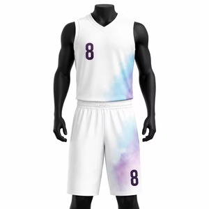 Ensembles d'uniformes de basketball personnalisés, maillots et shorts d'équipe sublimés, respirants, à séchage rapide, tenue de sport pour entraînement en extérieur - Product Image 1