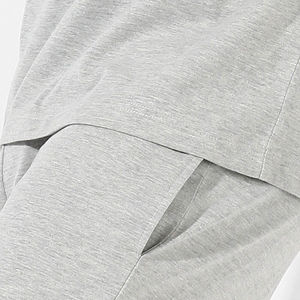 Ensemble de shorts décontractés pour hommes personnalisés, t-shirt à manches courtes uni en coton 100%, ensemble de vêtements décontractés pour hommes, vêtements de marque pour hommes, ensemble de 2 pièces - Product Image 3