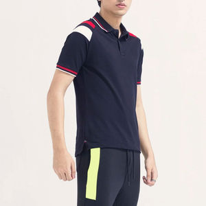 เสื้อโปโลชายคุณภาพสูง ออกแบบโลโก้ตามสั่ง แขนสั้น ดีไซน์ใหม่ล่าสุด สีพื้น ขายในราคาถูก - Product Image 2