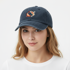 Baseball 6 Panel Summer Hat OEM ODM Custom Embroidery Logo <b>Flat</b> Brim Adjustable Vintage Wash Fashion High Quality 100% Acrylic - Product Image 6