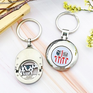 Porte-clés en émail doux estampé en fer, porte-clés - Product Image 1