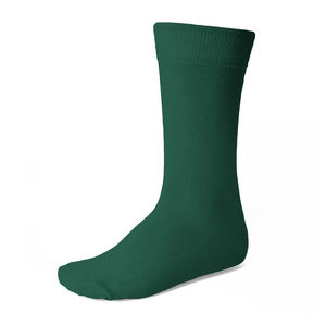 Chaussettes thermiques auto-chauffantes unisexes antibactériennes couleur vert foncé pour le sport d'hiver et les occasions décontractées avec logo personnalisé - Product Image 1