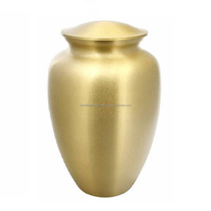 Urnas de cremación para adultos de latón con adhesivo de diseño de flores hermosas y de alta calidad con urnas funerarias de Metal con acabado negro - Product Image 2