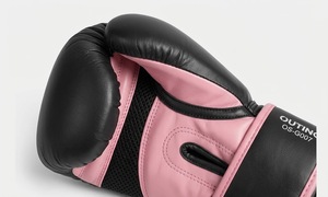 Guantes de Boxeo de Cuero de 10 oz Transpirables que Absorben la Humedad con Cordones para Hombres y Mujeres, para Kickboxing, MMA, Entrenamiento de Combate con Saco Pesado - Product Image 3