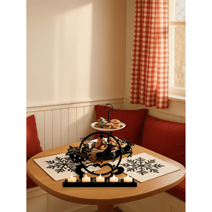 CIFbuy Portacandele Vintage a Forma di Renna in Ferro per Decorazioni Natalizie, Lanterna in Metallo per Tavolo e Caminetto, Servizio di Ritiro Disponibile - Product Image 6