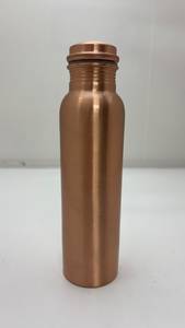 Handcrafted Copper Water <b>Bottles</b> with Smooth and Hammered Finish, Screw Cap, Reusable <b>Metal</b> Drinkware for Home Travel & wellness - Product Image 3