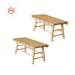 Ensemble de meubles modernes et écologiques en bambou-Table et chaise de couleur naturelle pour la décoration de la maison et du jardin-Utilisation événementielle - Product Image 4