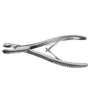 High Quality A-1 VERITAS Straight & Curved Luer Bone Rongeur Forcep Stainless Steel Bone Surgery Instrument | needle holder - Product Image 3