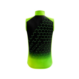 Chaleco de Ciclismo Sublimado Personalizado Sin Decoloración, Chaqueta de Ciclismo sin Mangas Resistente, Transpirable y Cortavientos para Equipo de Ciclismo - Product Image 3