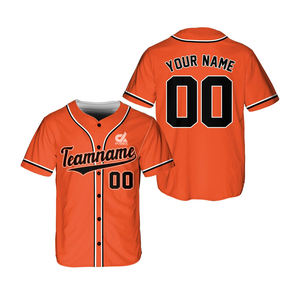 Maillot de baseball personnalisé vert foncé et rose pour homme, uniforme d'équipe boutonné, chemise de sport respirante en polyester, nom et numéro personnalisés - Product Image 5