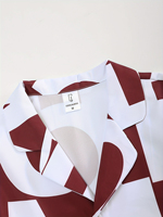 Conjunto de Ropa de Playa para Hombre de Alta Calidad con Diseño de Color Rojo Sólido, Atuendo Perfecto para el Verano, Ideal para Escapadas a la Playa