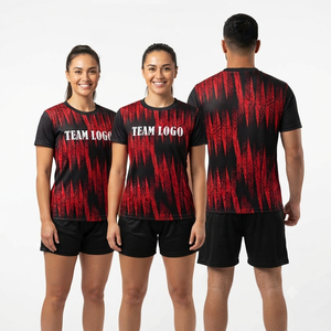 ชุดฟุตซอลมืออาชีพสำหรับผู้ชาย เสื้อฟุตบอลแบบซับลิเมชั่นสั่งทำพิเศษ พร้อมกางเกงขาสั้นเข้าชุด - Product Image 2