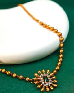 Juego de Joyería Artificial de Diseño Antiguo de Lujo, Juego de Collar con Gemas de Esmeralda Verde, Joyería de Moda para Mujer de Alta Calidad al por Mayor - Product Image 2