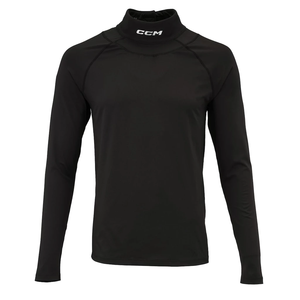 Youth Girls Compression Shirt with Neckguard for <b>Hockey</b>. Long Sleeves with Integrated <b>Neck</b> <b>Guard</b> - Product Image 5