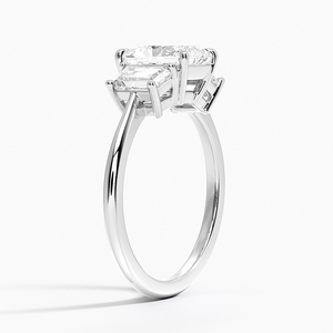 BOJ <b>Ring</b> 0119 Radiant Cut 925 <b>Silver</b> Luxe Embrace Prong Setting <b>Solitaire</b> Diamond <b>Ring</b> 2ct D Color VVS1 Moissanite GRA Certified - Product Image 2