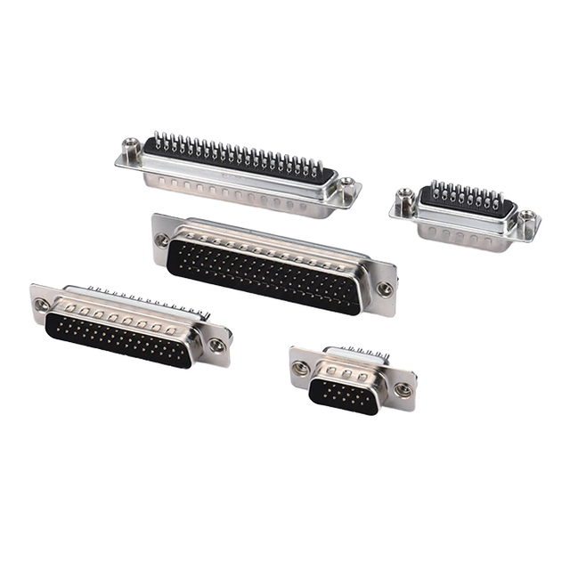 Industrial Grade D-SUB Connector Machined Contact Stable Signal for Control Systems
