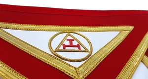 Delantal de Alto Sacerdote del Capítulo del Arco Real, de terciopelo rojo, para regalia masónica y ceremonia de la Logia del Arco Real - Product Image 4