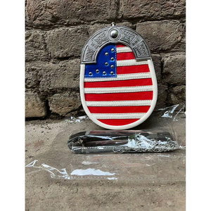Sporran de Cuero Vegano 100% Hecho a Mano con Diseño de la Bandera de EE. UU., Accesorio Tradicional Escocés para Trajes Highland - Product Image 2