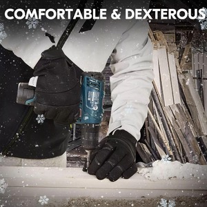 Guantes de Trabajo Resistentes, Reflectantes, Tácticos, Ligeros, Impermeables, de Cuero, Antideslizantes, con Protección UV, Dedos Completos - Product Image 5