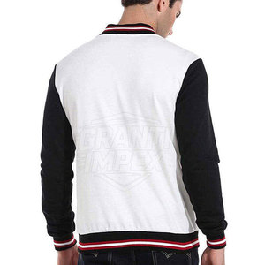 Nouvelle Collection 2026 – Blousons Teddy Homme Col Montant avec Logo Frontal, Respirants, Écoresponsables, Coton/Laine, Hiver, Personnalisables - Product Image 4
