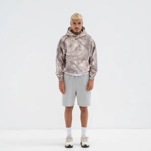 Sweat à capuche camouflage pour homme, manches longues, coton et polyester, coupe ample, avec logo personnalisé - Product Image 4