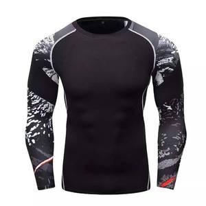 Camiseta Deportiva Transpirable de Manga Larga para Hombre, Ropa Deportiva con Estampado Personalizado por Transferencia de Calor, 100% Poliéster, 180g - Product Image 4