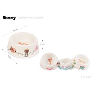 Yommy Pet Bowl 21cm <b>Ceramic</b> <b>Dog</b> Feeding Dish With Bone Design For <b>Dogs</b> - Product Image 3