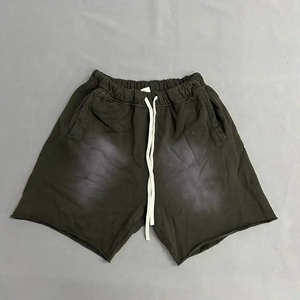 Pantalones cortos deportivos de punto para hombre, estilo casual, de longitud media, corte recto, holgados, para playa, con logotipo bordado, unisex. - Product Image 3