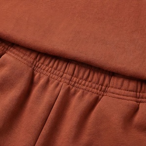 Conjunto de 2 Piezas para Mujer, Tejido de Punto, Color Sólido, Corte Holgado, Camiseta de Manga Corta y Pantalones Cortos por Encima de la Rodilla, Cuello Redondo, Ropa Casual de Primavera/Verano - Product Image 5