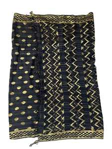 Dupatta a Cuadros Kota Doria con Estampado Jacquard Azul para Mujer, Ligera, Étnica, Tradicional, Elegante y Moderna - Product Image 2