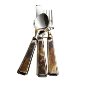 Elegante juego de cubiertos de acero inoxidable con mango de madera, cuchara, tenedor, cuchillo, juego de cubiertos para el hogar, hotel, restaurante, a precio de fábrica. - Product Image 2