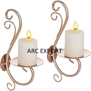 Lot de 2 bougeoirs à suspendre au mur de différentes tailles Bougeoir de décoration Nouveau bougeoir de créateur - Product Image 1