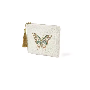 Fashionable Beaded Coin <b>Purse</b> Handcrafted Mini Storage Bag for Coins Cash and Essentials At <b>Cheap</b> Price - Product Image 4