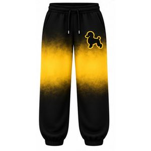 Pantalon de jogging décontracté surdimensionné pour femme, personnalisé, tie-dye, avec lettres grecques, couleur or et noir, de la sororité Sigma Gamma Rho - Product Image 1