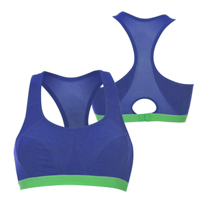 Women's High Support Breathable Quick Dry Eco-friendly Simple Spandex/nylon Sports <b>Bra</b> Adjustable <b>Straps</b> Removable Pads U-neck - Product Image 4