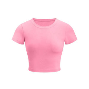 T-shirts pour femmes à col rond, tenues d'été pour femmes, t-shirts en coton personnalisés avec des motifs, t-shirts pour femmes - Product Image 4