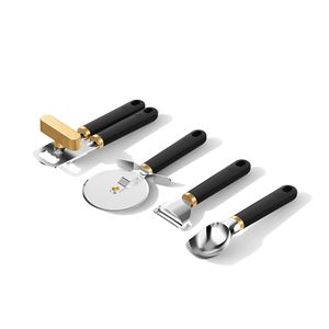 4-teiliges Schwarzes Sesam-Kochutensilien-Set Essentielle Küchengadgets - Product Image 2